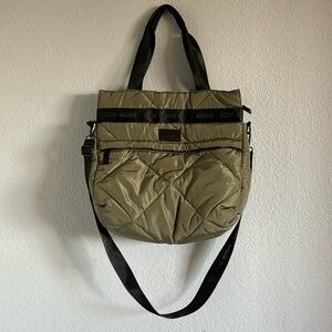 Steve Madden Green Quilted Tote